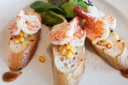 Lemony Prawn Bruschetta